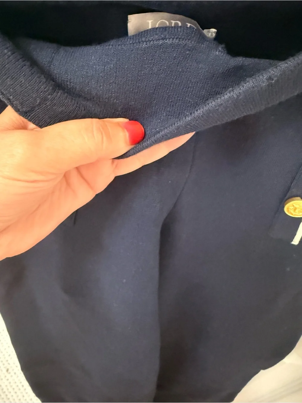 J. Crew Navy Sailor Wide-Leg Pants with Gold Buttons